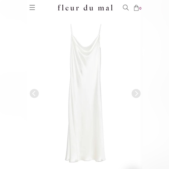 Fleur du Mal - Cowl Neck Slip Dress - XS - Picture 4 of 7